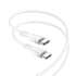 BOROFONE USB kabel BX51, USB-C na USB-C, 3 A, 60 W, 1 m, bijela