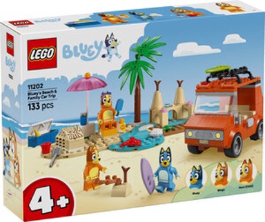 LEGO Set za slaganje Bluey na obiteljskom izletu na plažu 11202