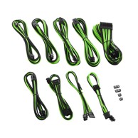 CABLEMOD C-Series Pro ModMesh set kabela za Corsair RMi/RMx/RM (Black Label), crni/svijetlo zeleni CM-PCSR-FKIT-NKKLG-R