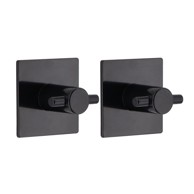 TENDANCE Kupaonski dodatak KUKICA 2/1, KVADRATNA, 3M, crna