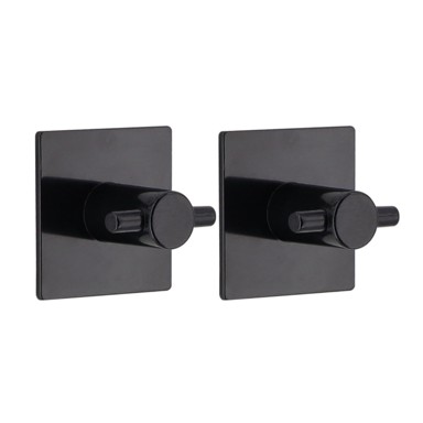 TENDANCE Kupaonski dodatak KUKICA 2/1, KVADRATNA, 3M, crna