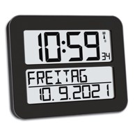 TFA Digitalni sat 60.4512.01 black Timeline Max