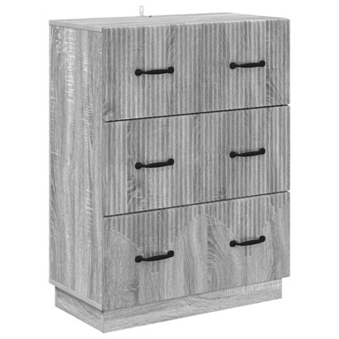 Ormar s ladicama, 66 x 34,5 x 87 cm, siva sonoma
