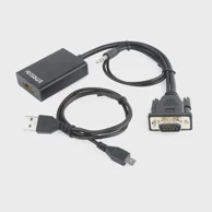 GEMBIRD Adapter kabel A-VGA-HDMI-01, 0.15 m, HDMI na VGA (D-Sub), crni