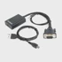 GEMBIRD Adapter kabel A-VGA-HDMI-01, 0.15 m, HDMI na VGA (D-Sub), crni