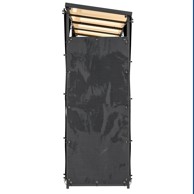 HOMESTAR Set navlake za stalak za drva, 148 × 62 cm, crna