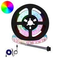 LED Traka, 12 kom, 750 mm, bakar i plastika, crno-prozirna