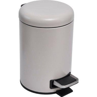 TENDANCE SAS metalna kanta za smeće na pedalu 3 l SOFT CLOSE MAT SIVO SMEĐA