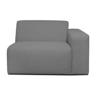 SCANDIC Sivi modul za sofu (desni kut) Roxy, 114x98x73 cm