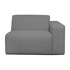 SCANDIC Sivi modul za sofu (desni kut) Roxy, 114x98x73 cm
