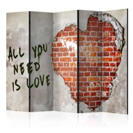 Sobna pregrada u 5 dijelova Love is all you need II 225x172