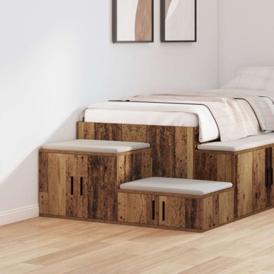 Ormar za pohranu, stari drvo, 127x41x40 cm, inženjerska drva