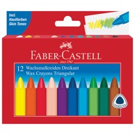 FABER-CASTELL Trokutaste voštane boje 120010, 12 boja