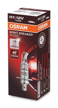 OSRAM Night Breaker Silver 12V H1 SINGLE BOX karton (1 žarulja)