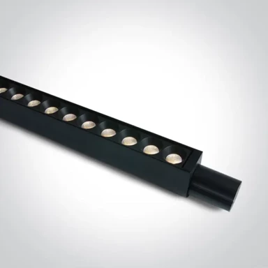 Linearna LED svjetiljka za Plug & Play šine, DM42112PC/B/V, 32 W, CCT, 48 V, IP20, crna