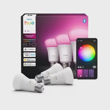 PHILIPS Hue smart žarulje, A60, E27, 3x810 lm, 1000–20000 K