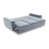 COSMOPOLITAN DESIGN Svijetlo plava baršunasti sklopiva/s prostorom za odlaganje sofa 235 cm Kyoto, 235x100x88 cm