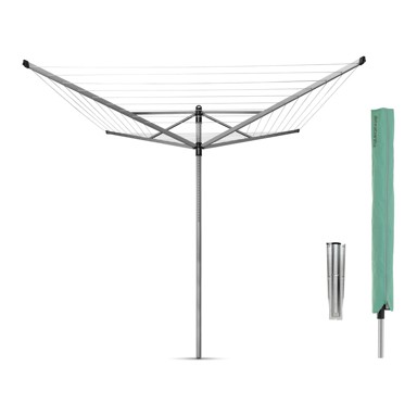 BRABANTIA Vrtna sušilica za rublje u srebrnoj boji 60 m Lift-O-Matic