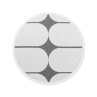NORTHRUGS Okrugli unutarnji i vanjski tepih Duet Bowen ø160 cm, crno-bijeli