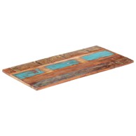 Pravokutna stolna ploča, 60 x 140 cm, 25-27 mm, masivno obnovljeno drvo, prirodna