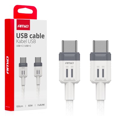 AMIO Kabel USB-C u USB-C, 60W, 100 cm