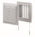 VENTS Podesiva ventilacijska rešetka MW120AR 188 x 188 mm s mrežicom, bijela