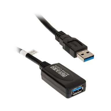 INLINE USB-A 3.2 Gen.1 produžni kabel, USB-A na USB-A, crni, 5 m 35650