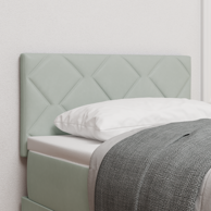 LED uzglavlje dizajn dijamantnih blokova 80 cm pliš, svjetlosiva