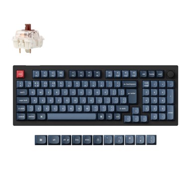 KEYCHRON Mehanička tipkovnica V5 Max V5M-D3-UK, bežična, 2,4 GHz / Bluetooth, crna