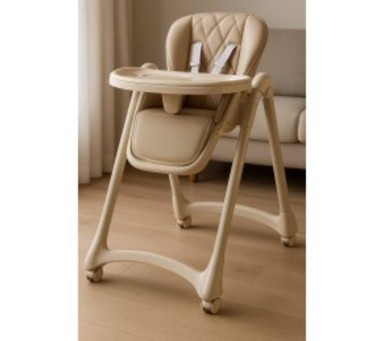 MAMAKIDS Stolica za hranjenje s podesivim naslonom, bež