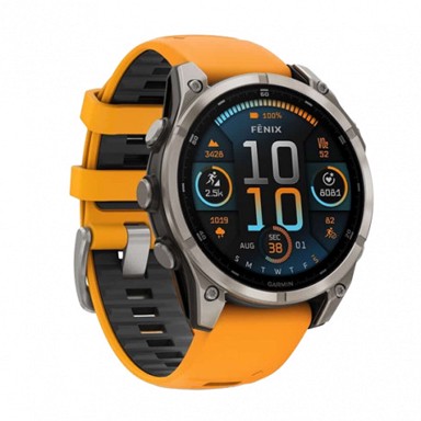 GARMIN Pametni sat Fenix 8 Amoled Sapphire GPS 47 mm, Graphit/Titanium Titan