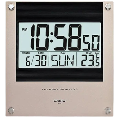 CASIO Zidni sat ID-11S-1DF, crna