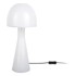 LEITMOTIV Bijela stolna lampa sa staklenim sjenilom (visina 45 cm) Bombin 