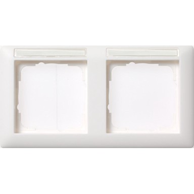 GIRA Okvir 109203, 2-struki, bijela, horizontalni