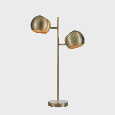 Stolna lampa Edgar, 2xE14, antik