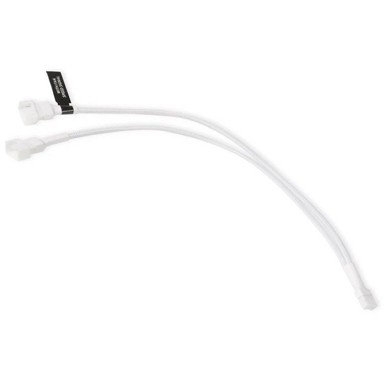 ALPHACOOL Kabel za računalni ventilator Y Splitter 4-pin to 2x 4-pin PWM 30cm, bijeli 18723