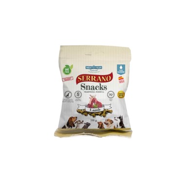 MEDITERRANEAN NATURAL Poslastica za pse Serrano Gluten-free janjetina 100 g