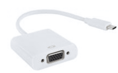 E-GREEN Adapter USB-C (M) na VGA (F), bijeli