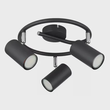 GLOBO LIGHTING Stropna svjetiljka 3xGU10, 25W, crna