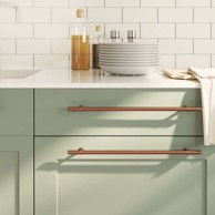 Ručke za ormarić 10 kom 320 mm, brončane