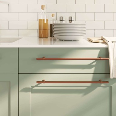 Ručke za ormarić 10 kom 320 mm, brončane