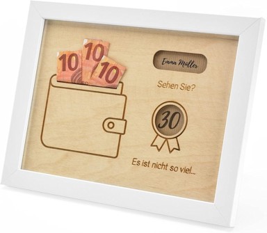 NIKCORP Okvir za novac i slike vintage, bijela