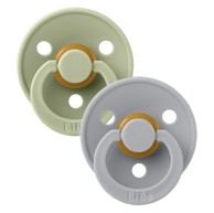 BIBS Duda varalica Colour, okrugla, žalfija svjetleća/siva svjetleća (vel. 2)