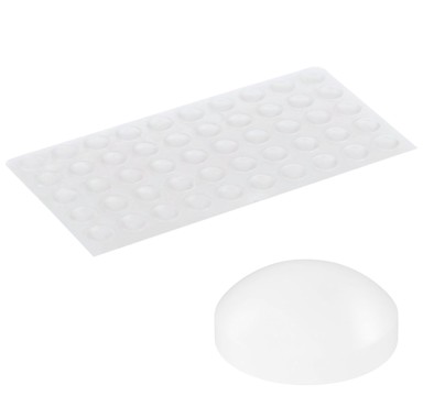 CORIEX Samoljepljivi silikonski graničnici za vrata i ladice D10 x H1,5 mm, 50 kom., prozirni