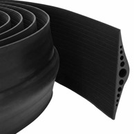 Brtva za garažni pod, 155 × 28 mm, 2,5 m, EPDM guma, crna