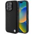 BMW Leather Hot Stamp MagSafe kućište za iPhone 16 Pro Max, crno