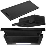BERDSEN Podgradna kuhinjska napa BE-60-LW, 60 cm, crna