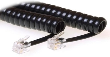 Modularni kabel, RJ10 na RJ10, muški na muški, duljina 4 m, crna
