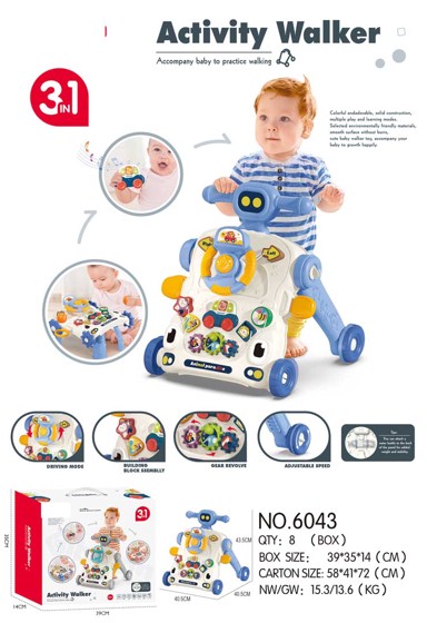 Interaktivna hodalica za bebe, Walker, plava