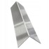 Završna kutna traka od nehrđajućeg čelika 120 x 130 x 2 mm, 100 cm